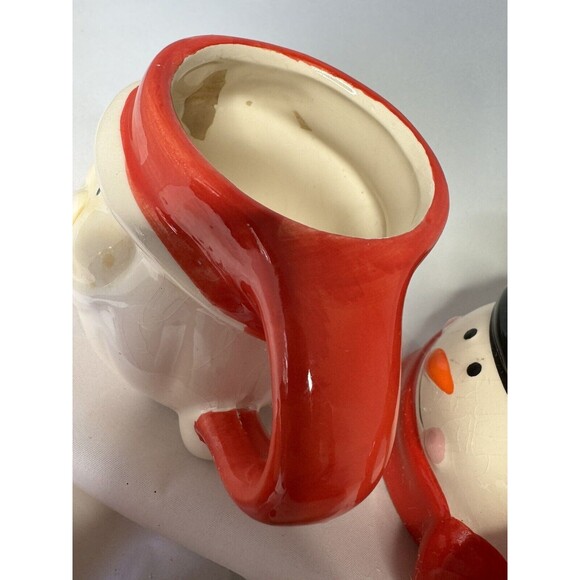 Royal Norfolk Christmas Mug Set Santa Polar Bear And 2 Snowmen Set Of 4 - Picture 11 of 11